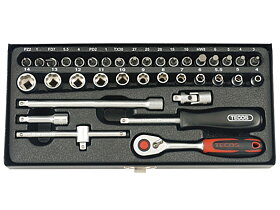 Tecos 1/4" combinatie kit 36 stuks