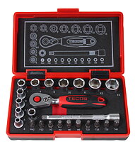 Tecos 1/4" fine mechanics set 24 pieces