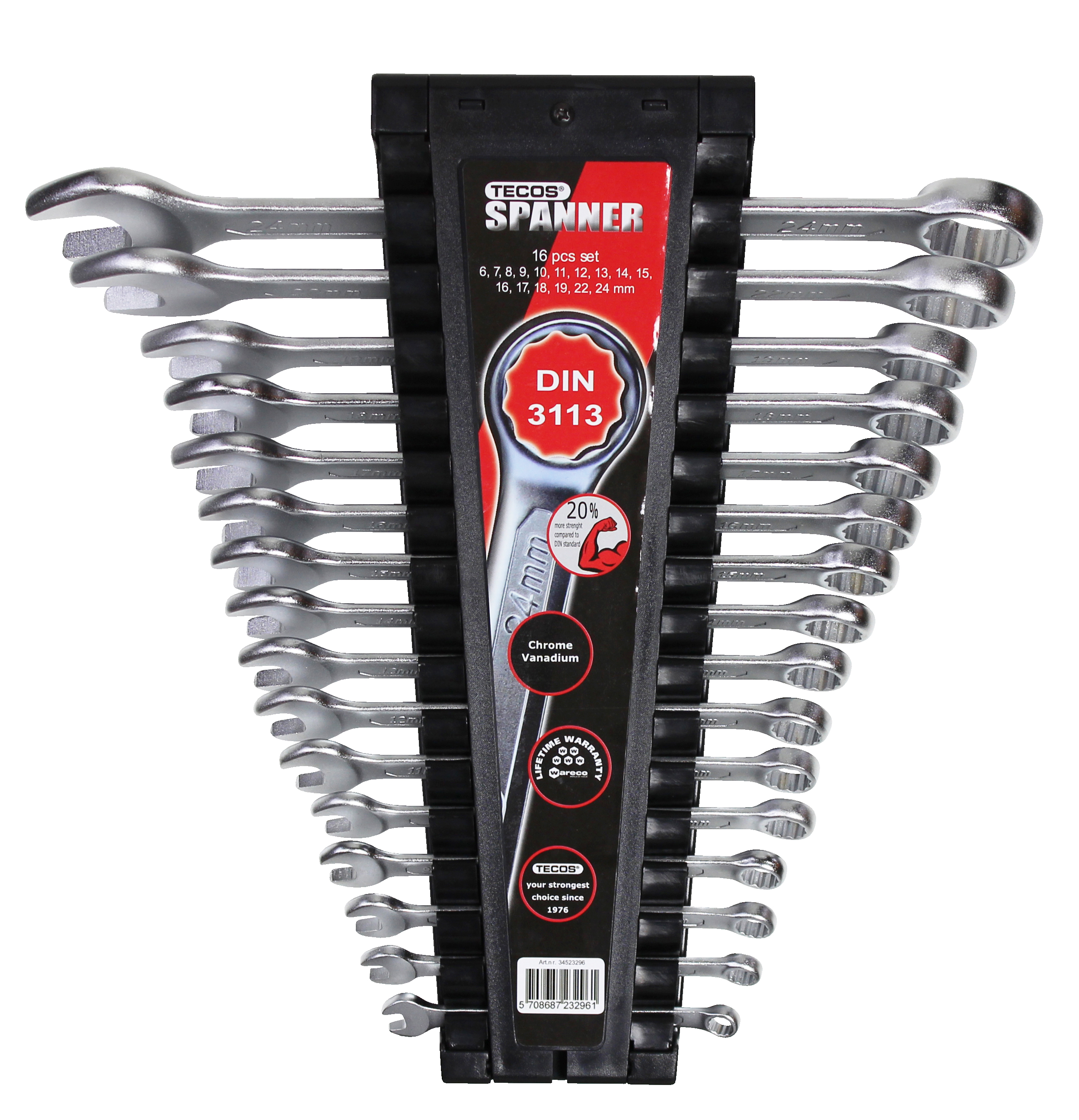U-ring wrench set T-CW624, Tecos