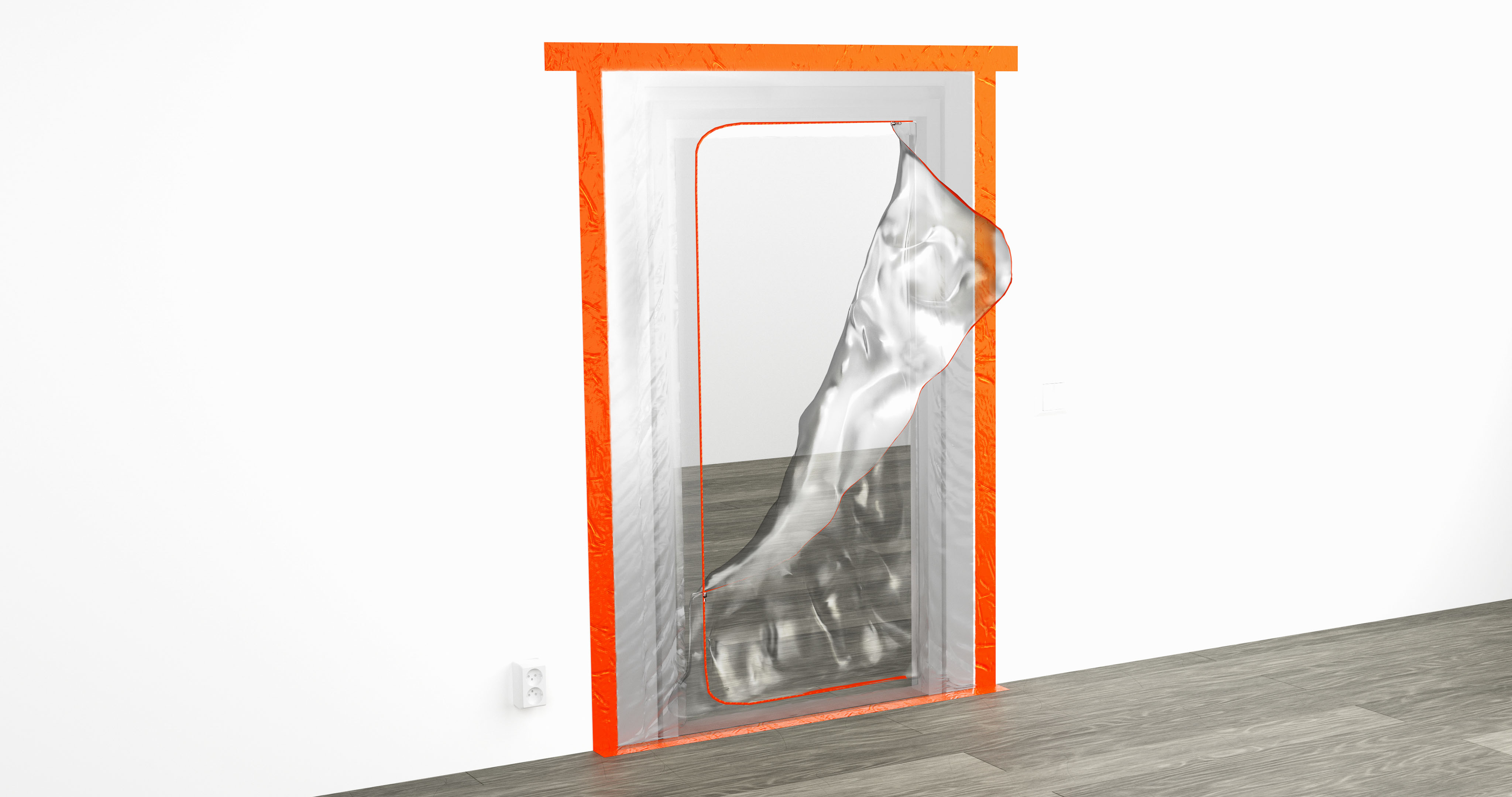 TESA KONSTRUKSJONSTAPE 50 MM 33 M ORANSJE PVC - 3