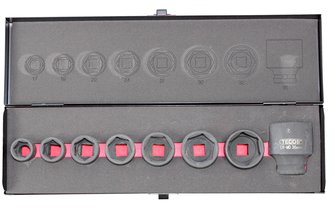 Krafthylsset 1/2" 8 delar, Tecos 