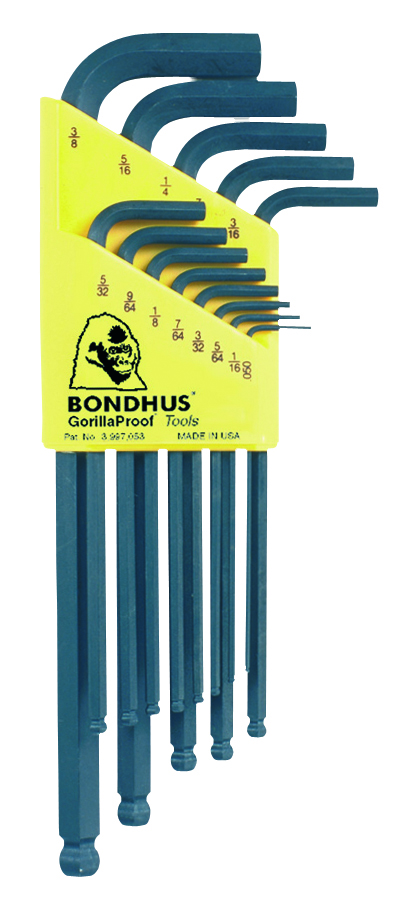 Bondhus BLX13 unbrakonøkkelsett med kule 1,5-10 tommer.