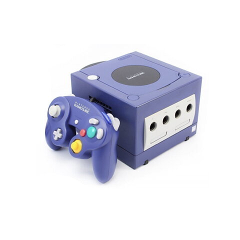 Gamecube konsol lila inkl en originalkontroll