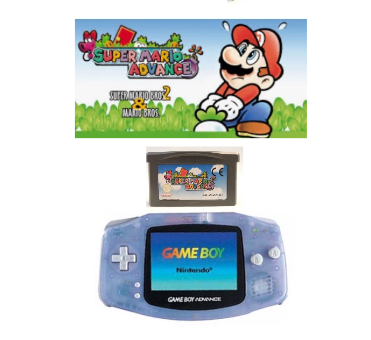 Gameboy Advance + Super mario Advance