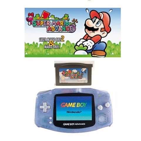 Gameboy Advance + Super mario Advance