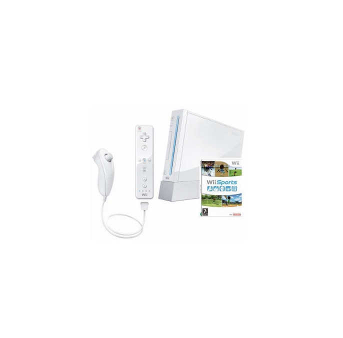 Wii konsol + Wii Sports + kartong & manual - 2