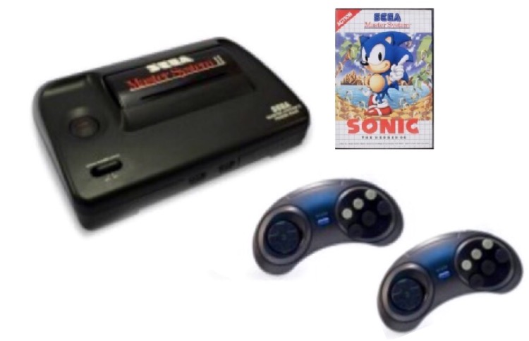 Sega master system lilla sonic-paketet 2 kontroller