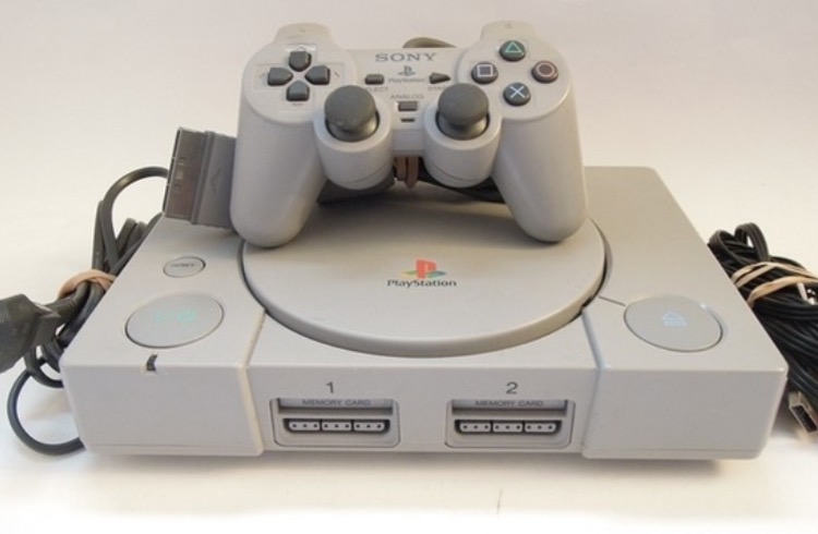 PS1 Konsol inkl sladdar & en kontroll - 2