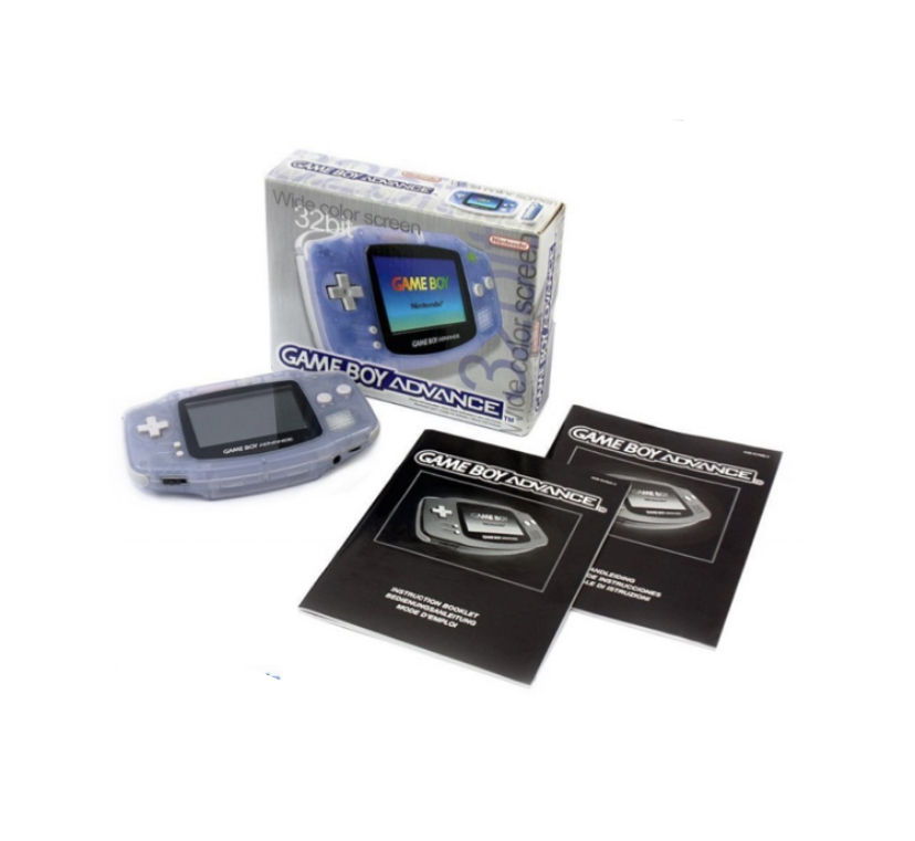 Gameboy Advance konsol clear blue CIB