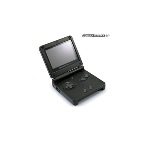 GBA SP konsol svart normalt skick inkl laddare