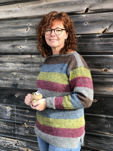 Knitting pattern "Avelsås Candy sweater"-swe