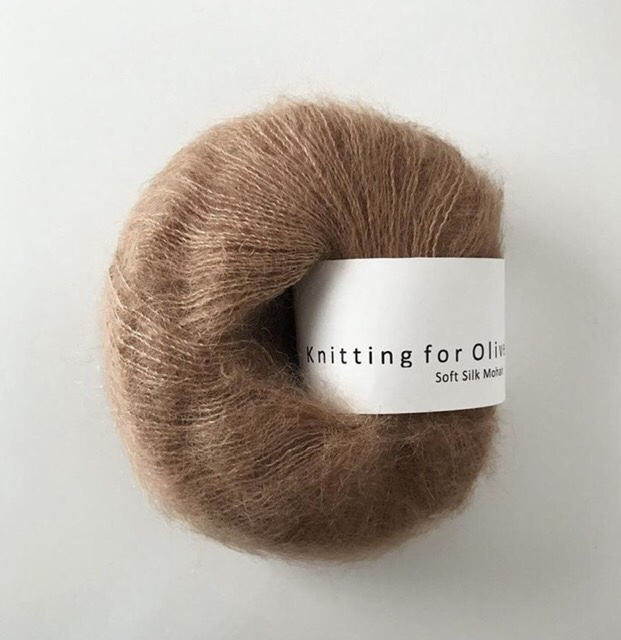 Soft silk Mohair Brown nougat