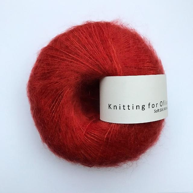 Soft silk Mohair Pomegranate