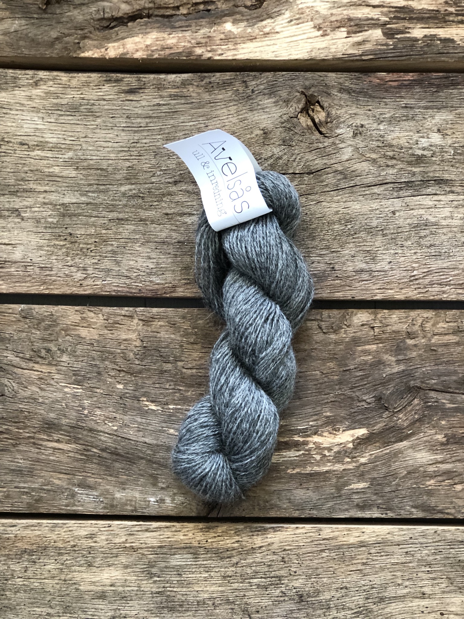 2-strand Gotland lambswool yarn natural gray - 2