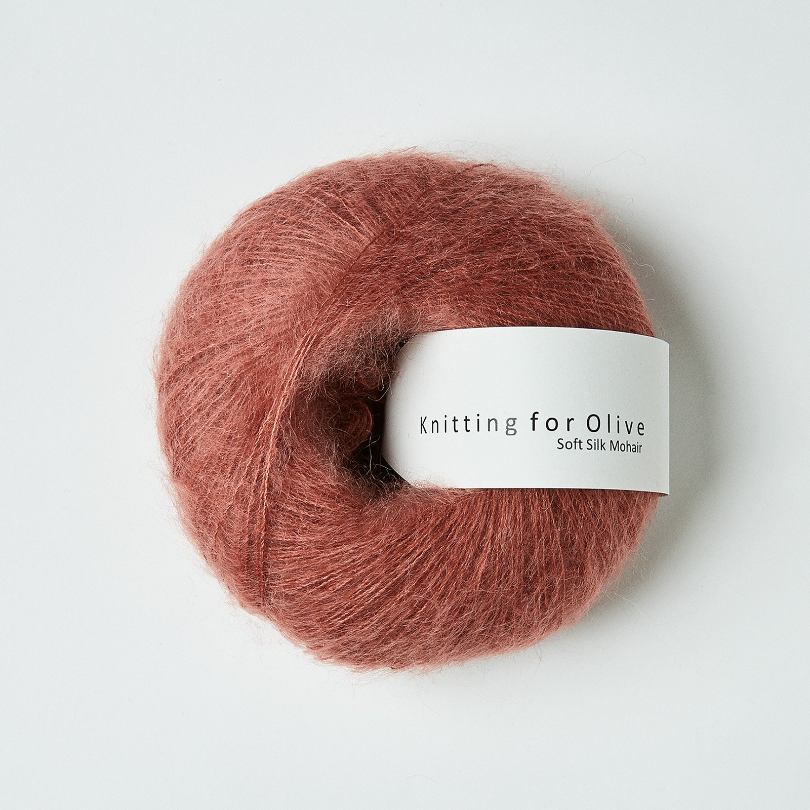 Soft silk Mohair Plum rose