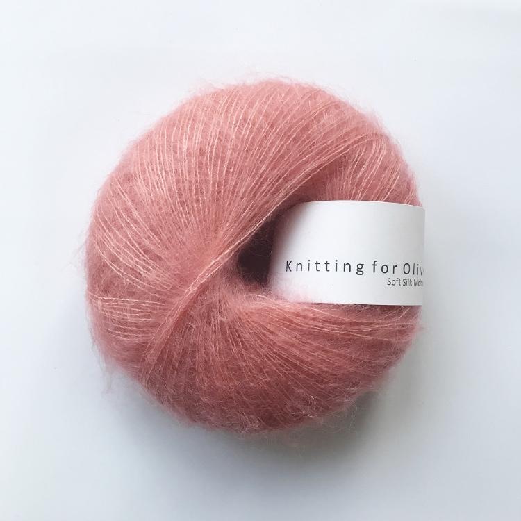 Soft silk Mohair Flamingo
