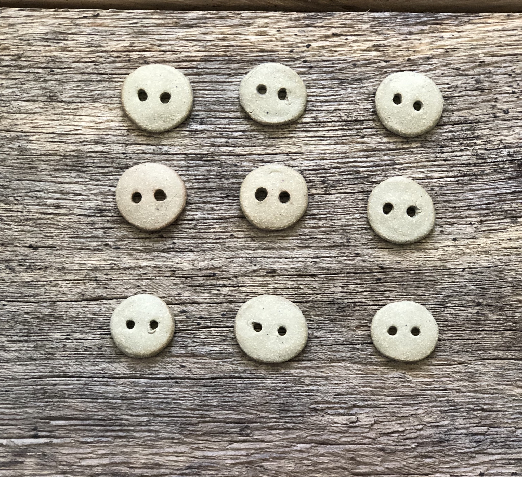 Button made of ceramic