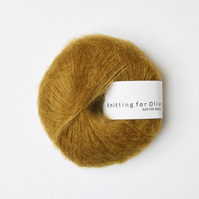 Soft silk Mohair dark mustard