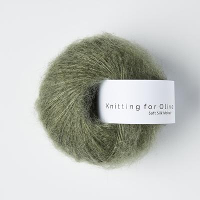 Soft silk Mohair dusty sea green