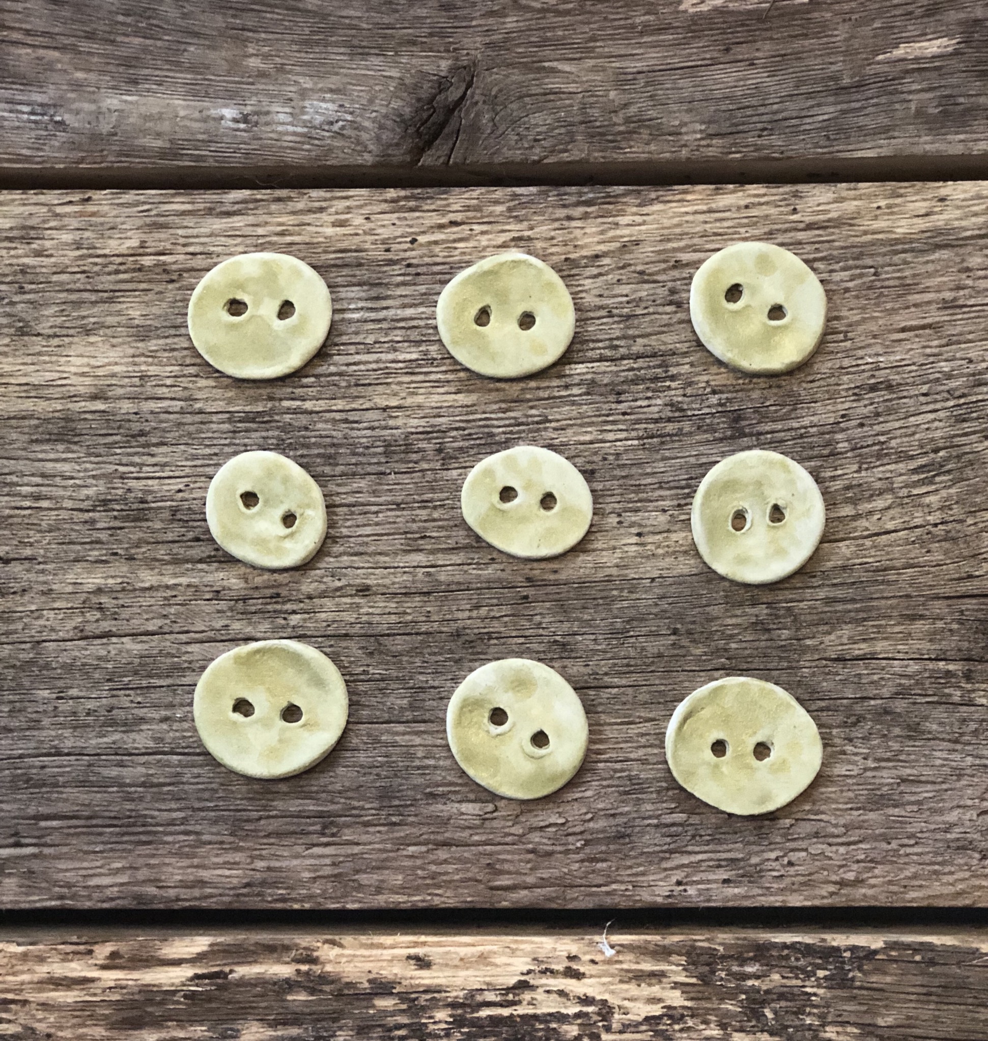 Button made of ceramic