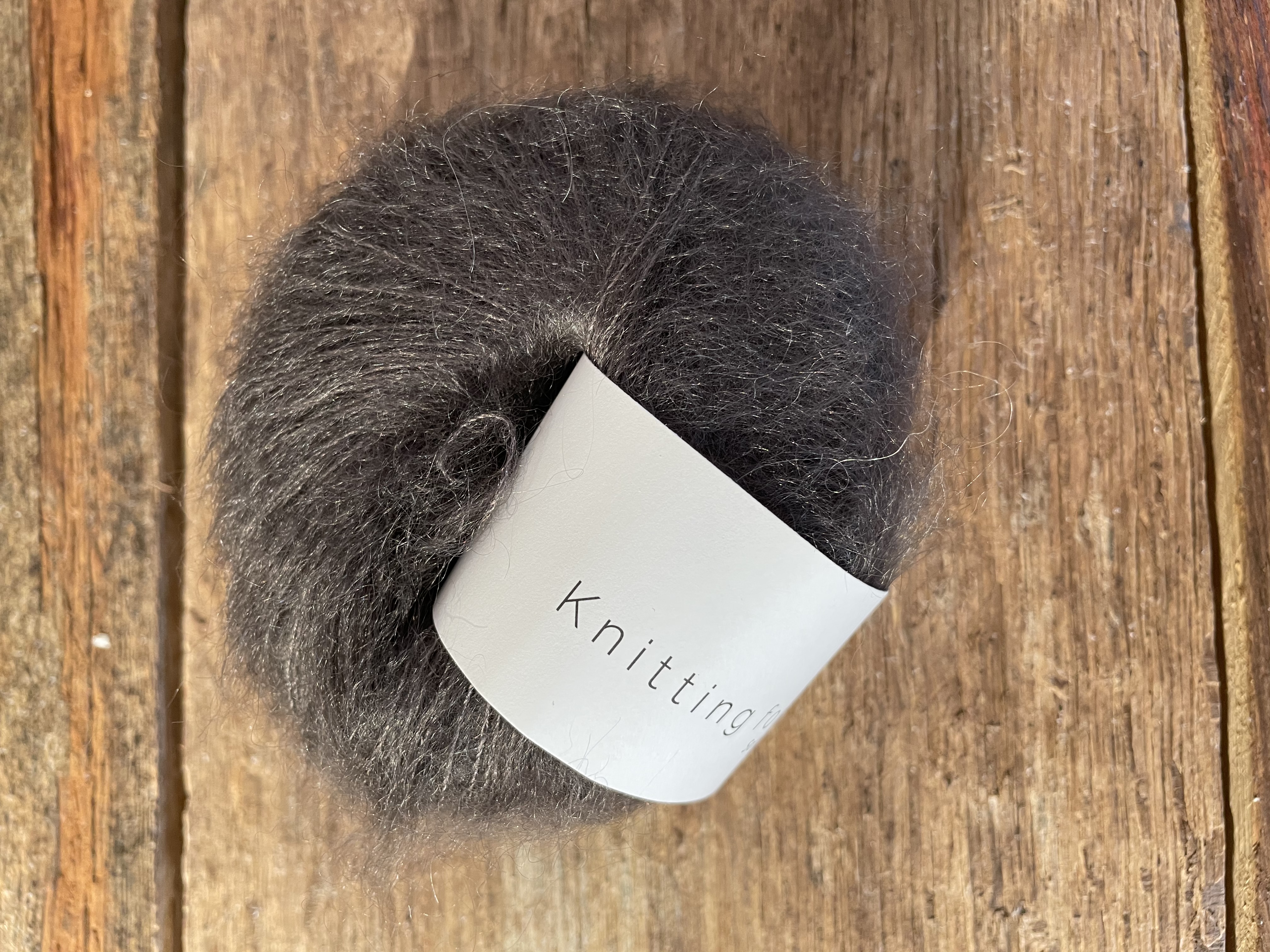 Soft silk Mohair dark moose - 2