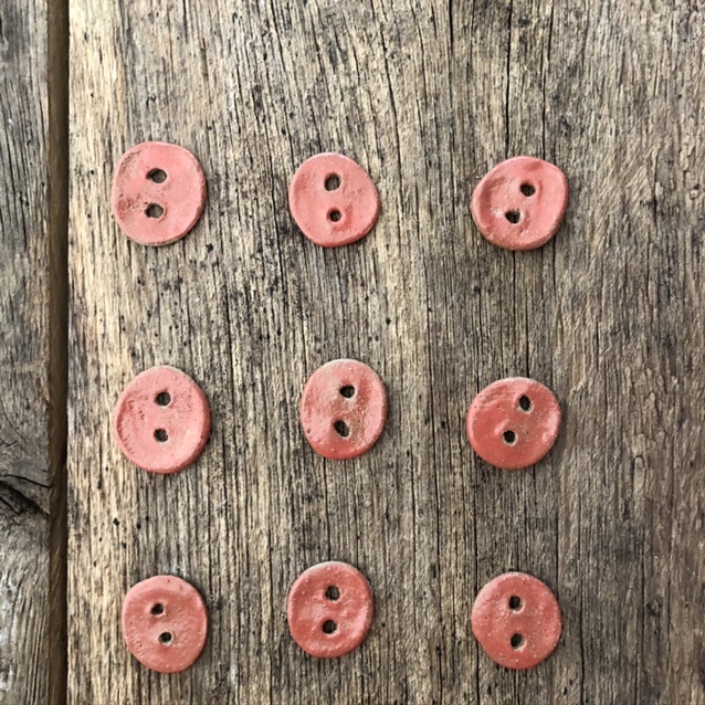 Button made of ceramic