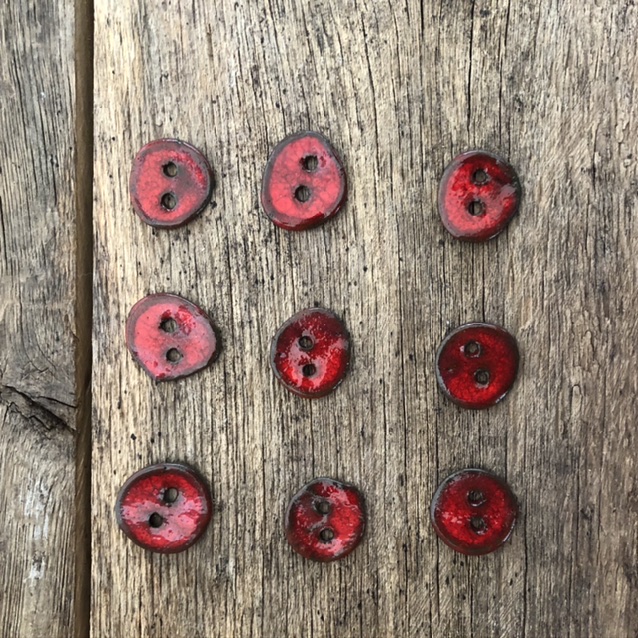 Buttons made of ceramic 