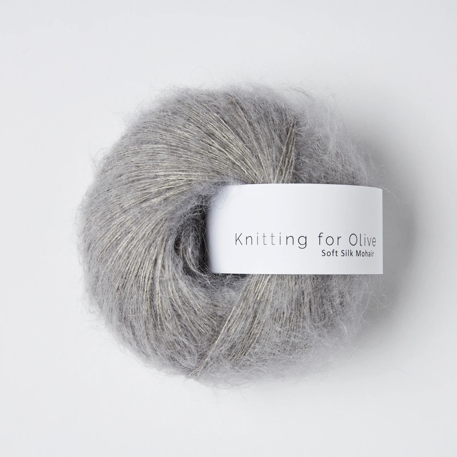 Soft silk Mohair Rainy Day medium gray