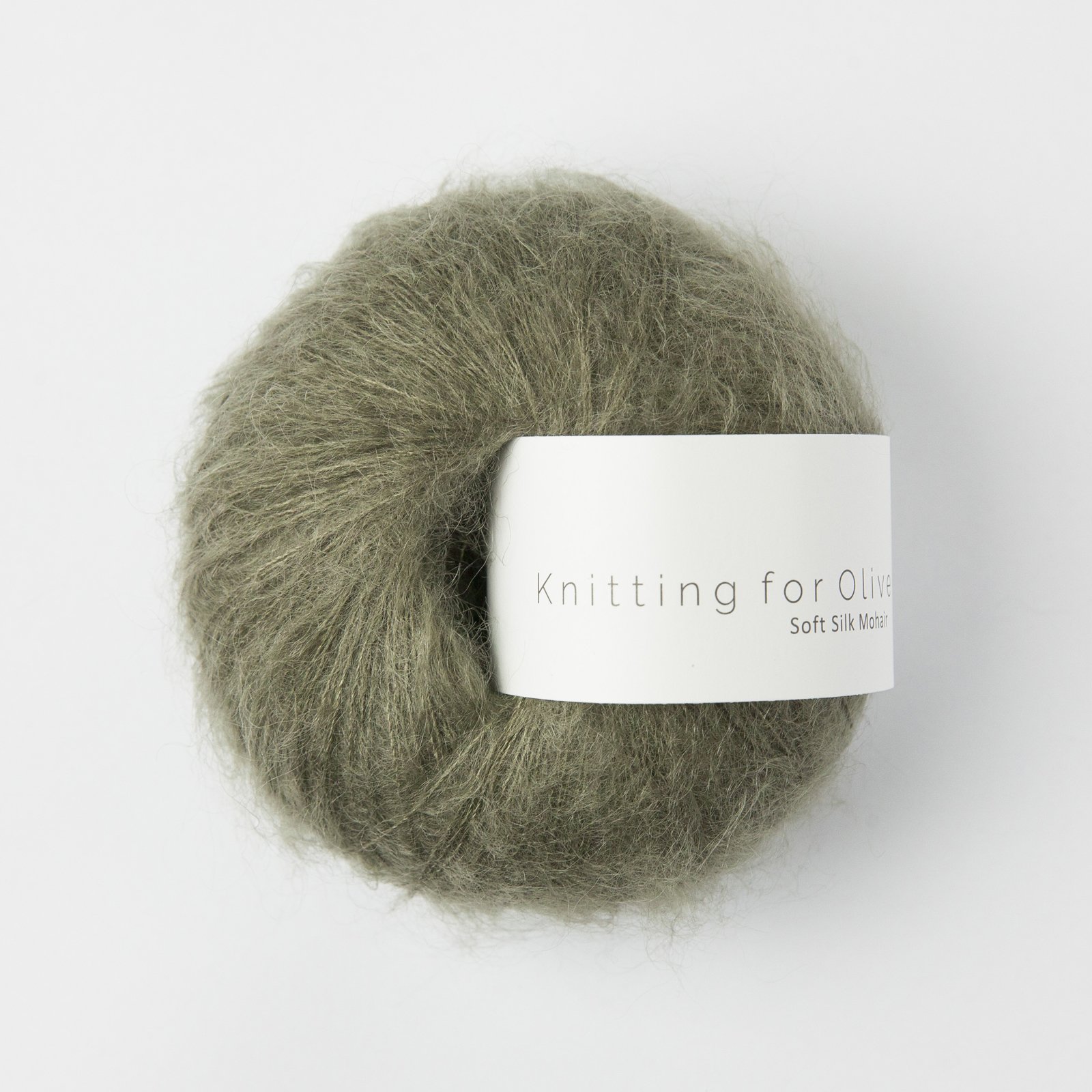 Soft silk Mohair Dusty olive