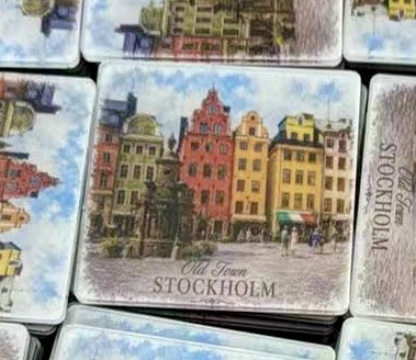 Kylskåpsmagnet - Stockholm "Old Town" - 3