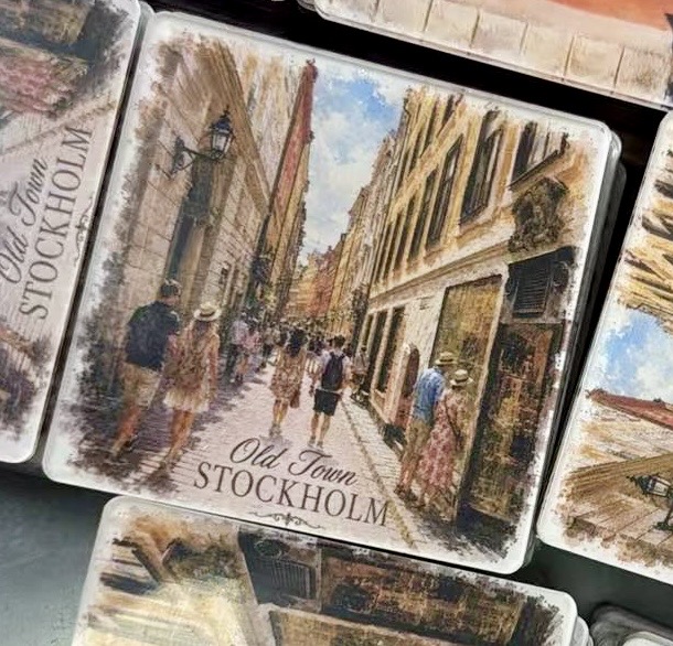 Kylskåpsmagnet - Stockholm "Old Town"