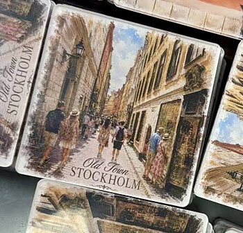 Kylskåpsmagnet - Stockholm "Old Town"