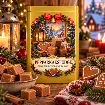 Pepparkaksfudge – Mjuk, krämig med smak av julen