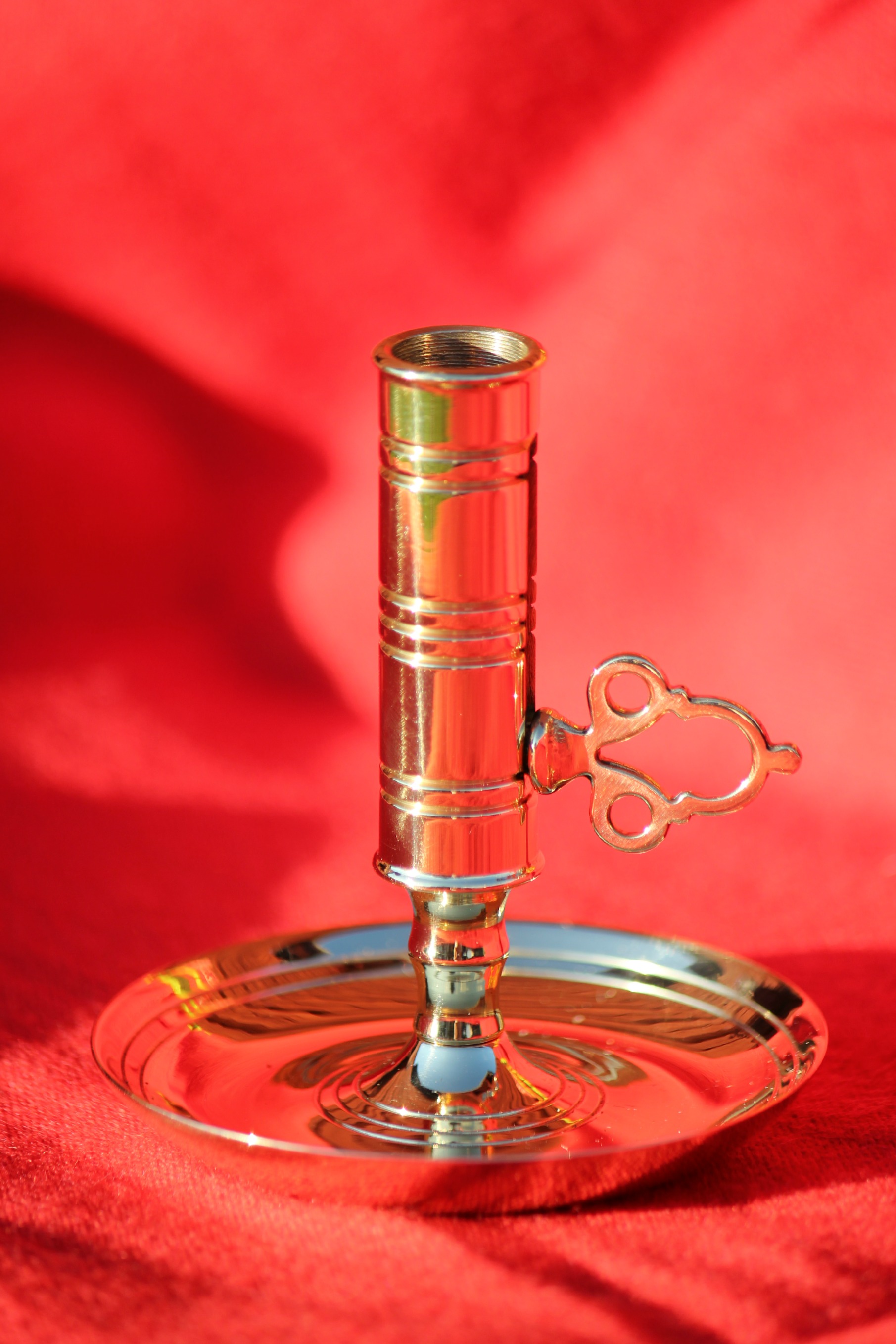 Candlestick, Brass, height 110 mm, diam 100 mm - 2