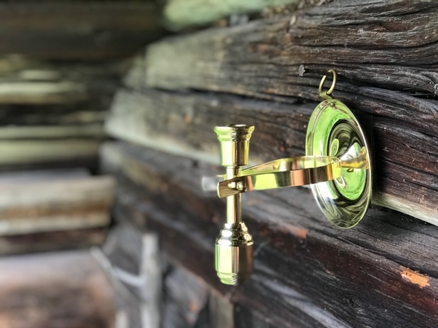Ship candlestick in brass 135mm - 3