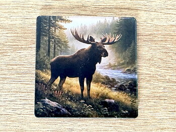 Kylskåpsmagnet - Älgtjuren