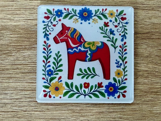Kylskåpsmagnet - Dalahäst