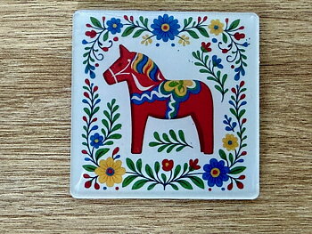 Kylskåpsmagnet - Dalahäst