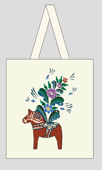Canvas bag "Dalarna" 35x40 cm - Choose between three different models! - 10