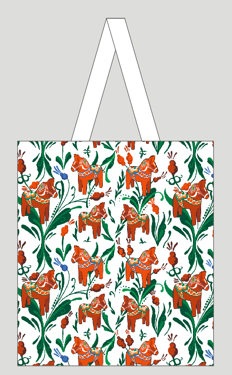 Canvas bag "Dalarna" 35x40 cm - Choose between three different models! - 4