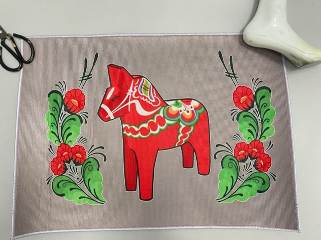 Dörrmatta 50 x 70 cm - Dalahästar