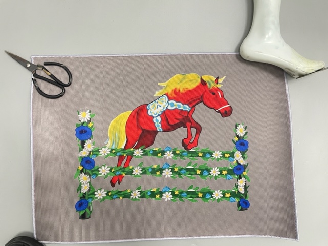 Doormat 50 x 70  cm - Dala horses - 2