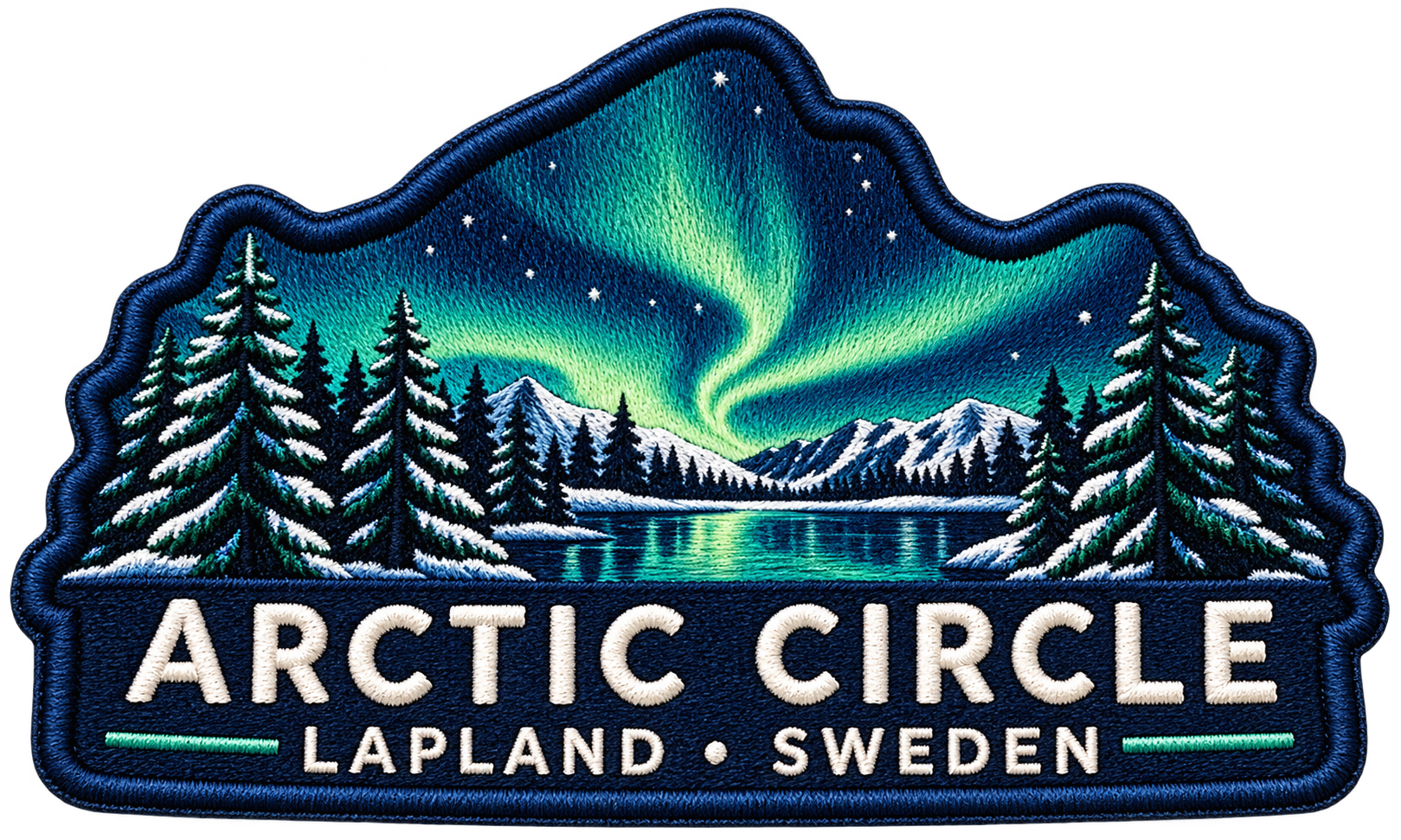 Fabric Patch - Arctic Circle 70x55 mm