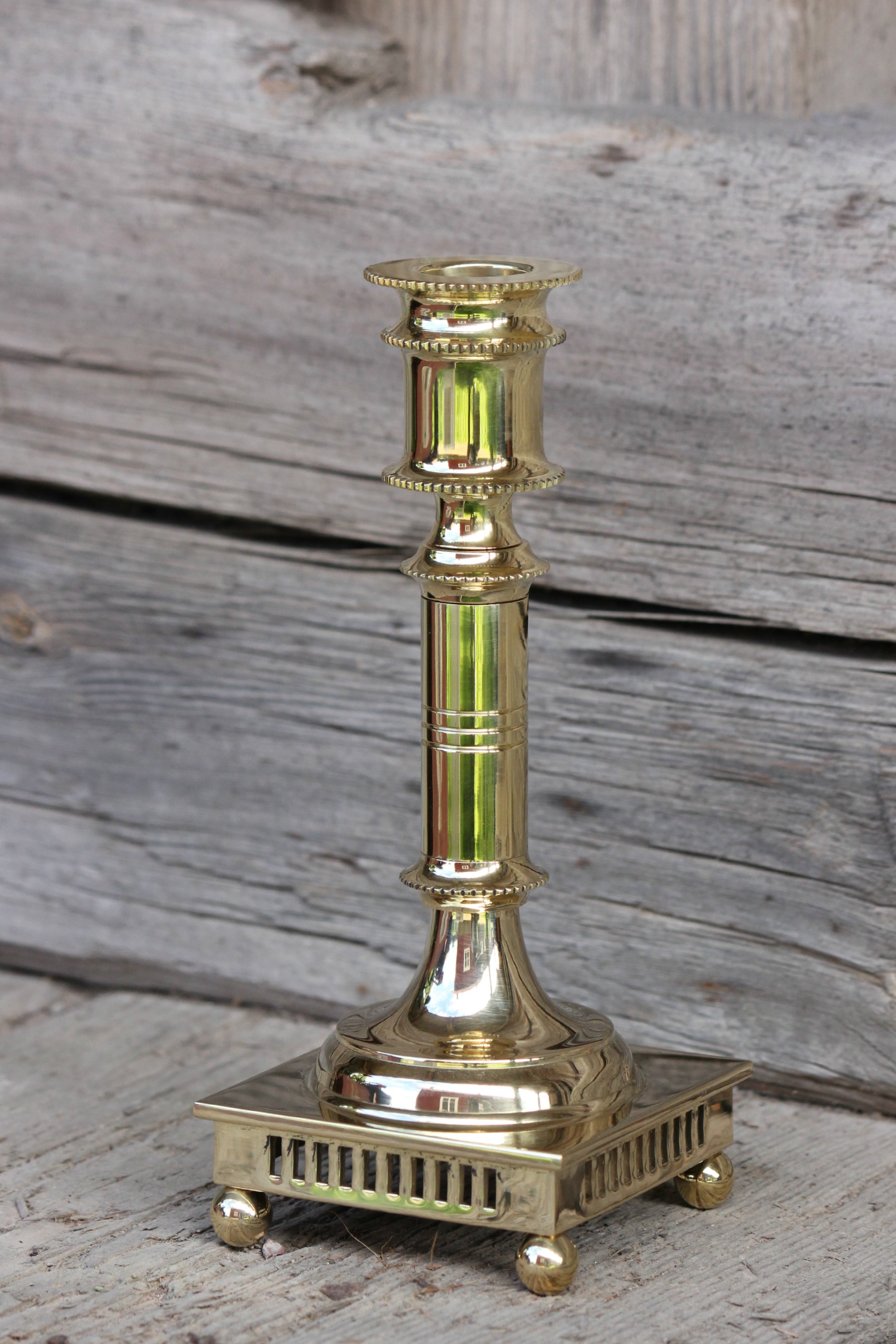 Kerzenhalter aus Messing, Höhe 180 mm