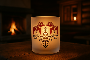 Frosted glass lantern - 2 different designs