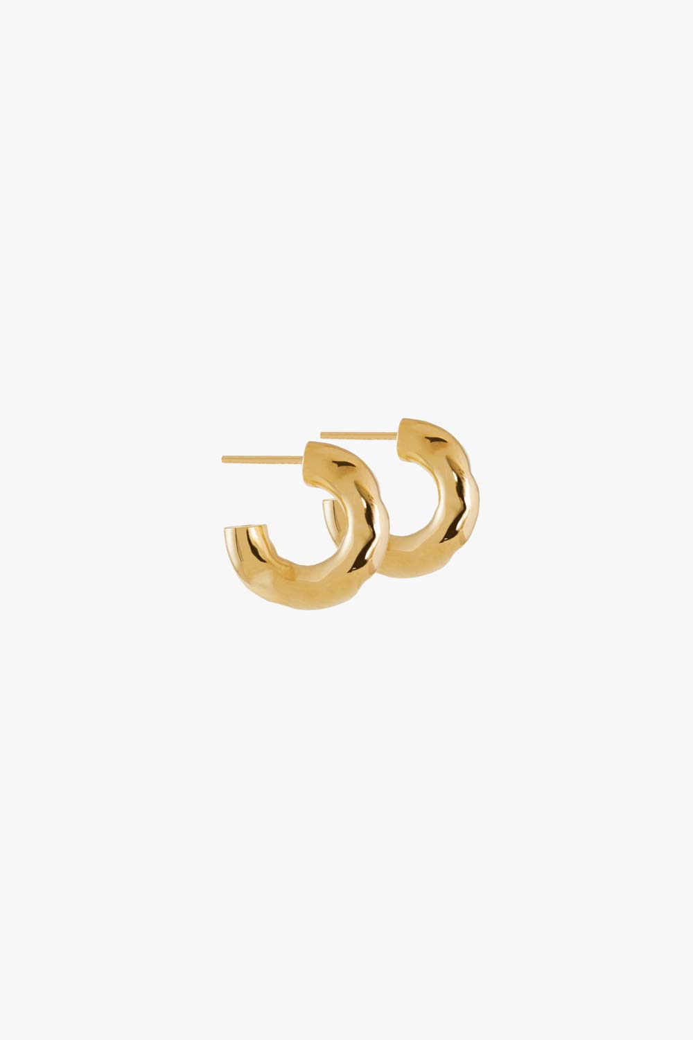 Small Lune Hoops Gold - 4