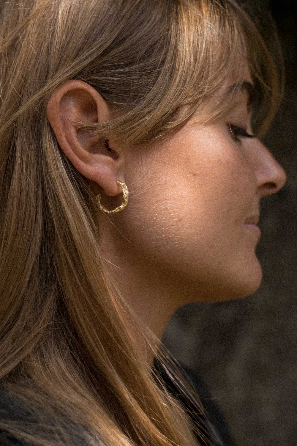 Small Marlene Hoops Gold
