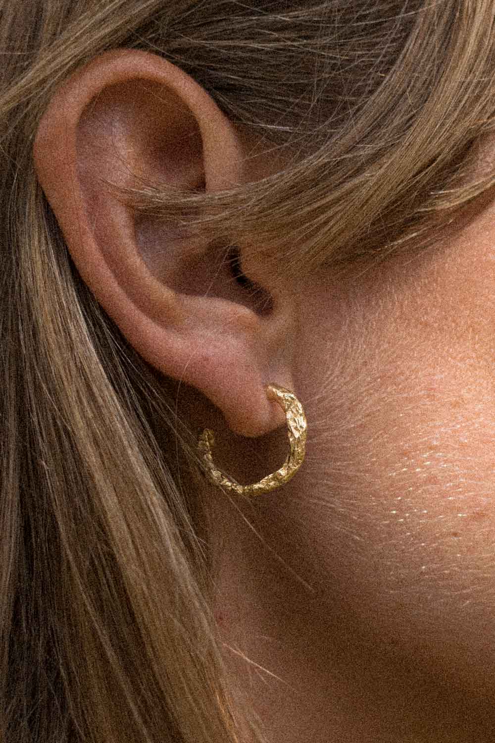 Small Marlene Hoops Gold - 3