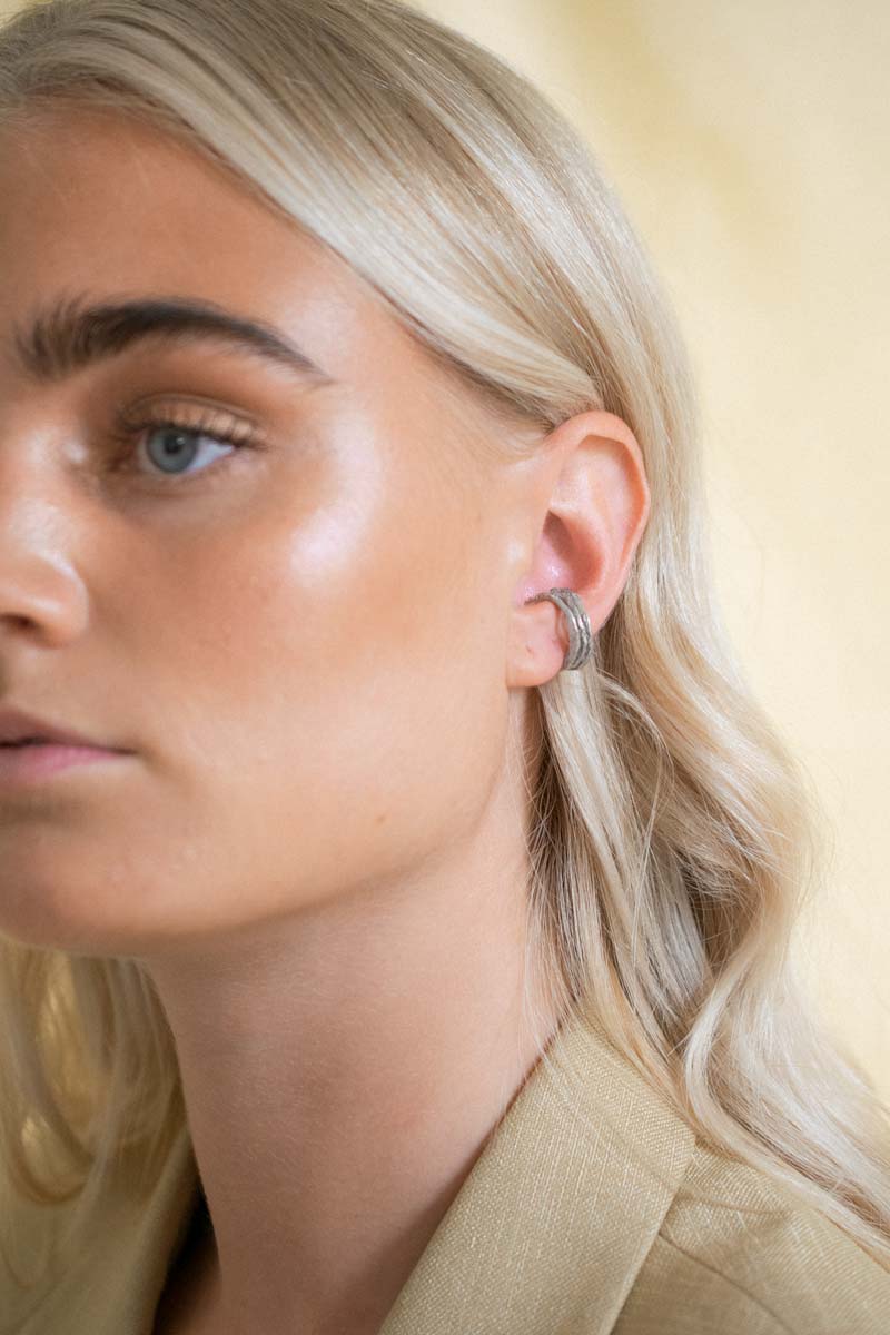 Jean Ear Cuff Silver Triple - 3