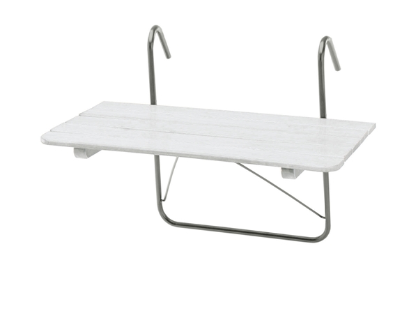 BALKONGBORD VITT 80x50